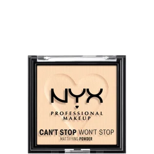 NYX Professional Makeup Can't Stop Won't Stop Mattifying Lightweight Powder lekki puder matujący 7 g (różne odcienie) - Shade Fair