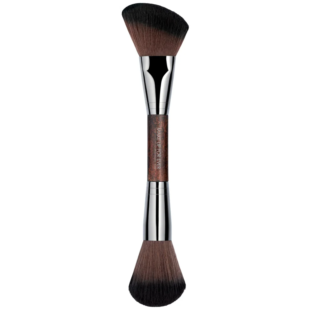 MAKE UP FOR EVER #158 Double-Ended Sculpting Brush - Blush and Highlighter - Zdjęcie 1