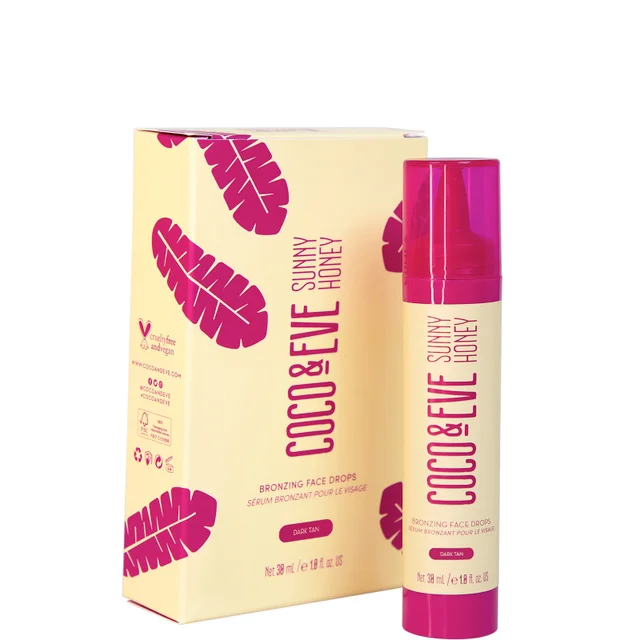 Coco & Eve Sunny Honey Bronzing Face Drops brązer do twarzy w płynie 30 ml (różne odcienie)