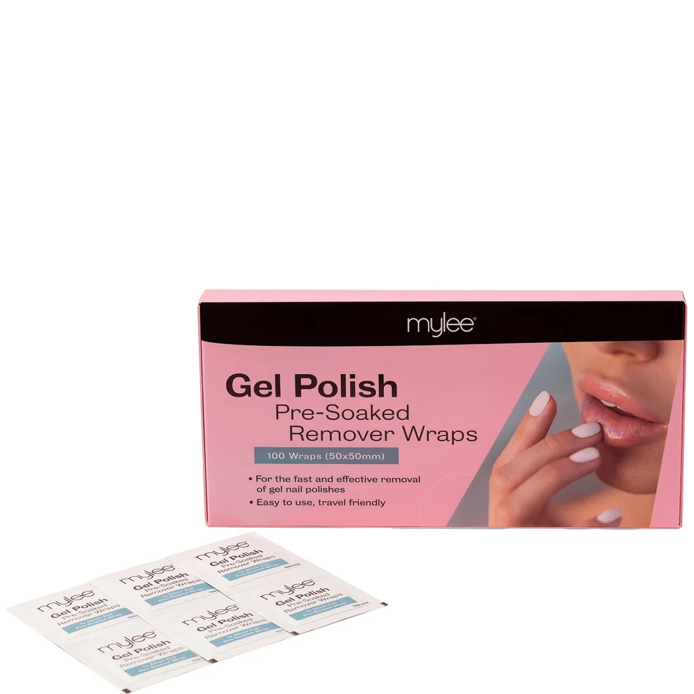 Mylee Pre Soaked Gel Remover Wipes (100 Wipes) Zdjęcie 1