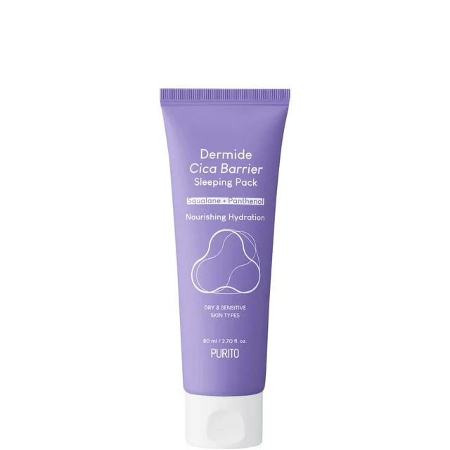 PURITO Dermide Cica Barrier Sleeping Pack zestaw kosmetyków na noc 80 ml