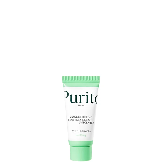 PURITO Mini Wonder Releaf Centella Unscented Cream krem z centellą bez dodatków zapachowych 15 ml
