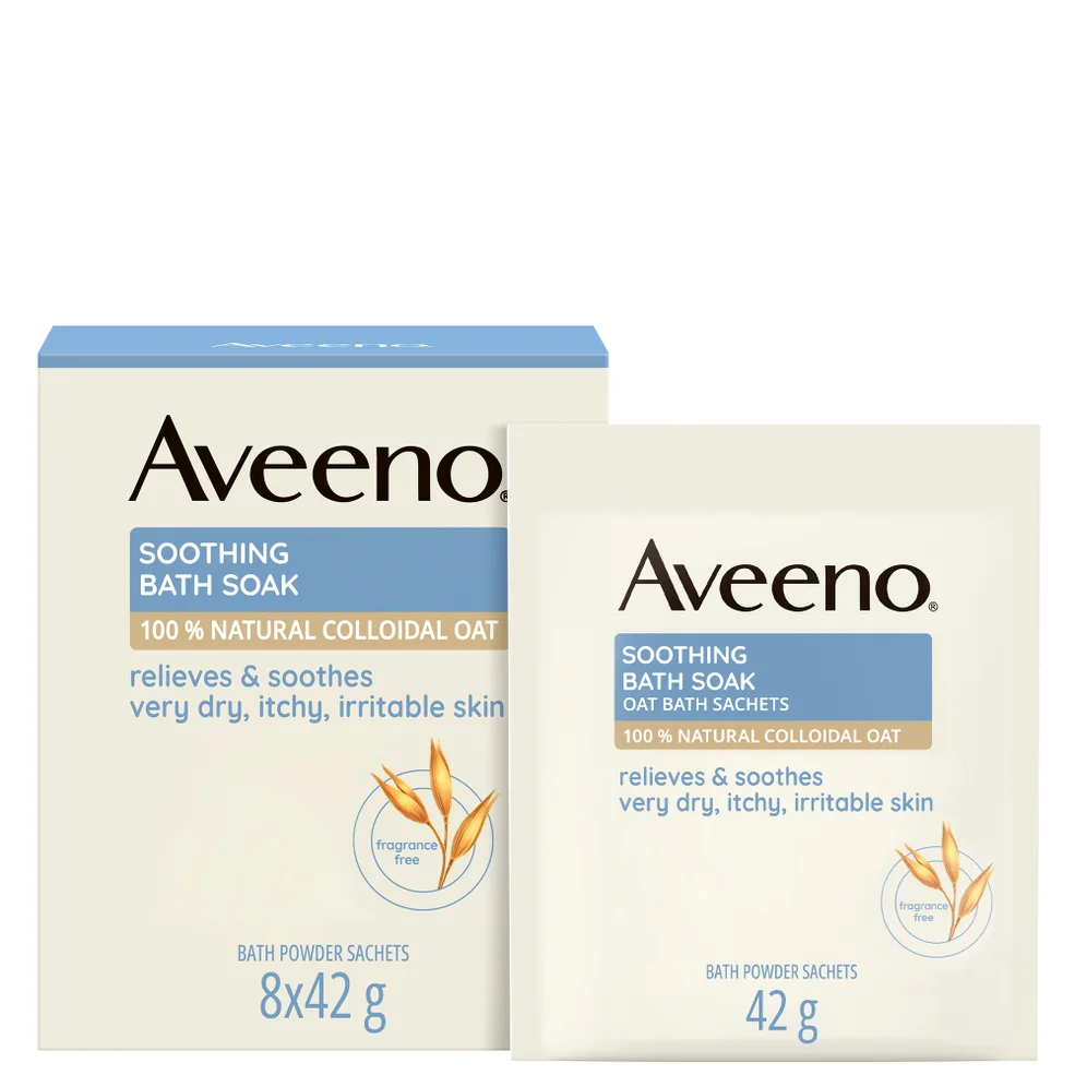 Aveeno Soothing Bath Soak 8 x 42g Zdjęcie 1