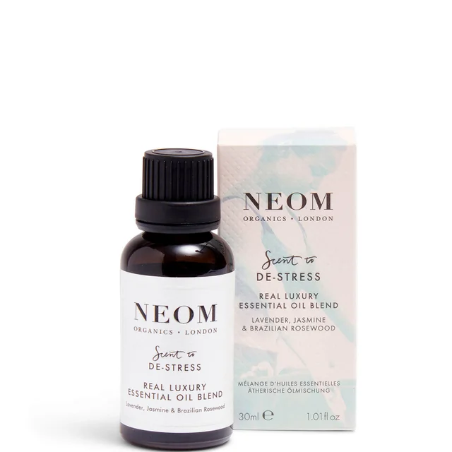 NEOM 30ml Real Luxury De-Stress Essential Oil Blend mieszanka olejków eterycznych (duży rozmiar 30 ml)