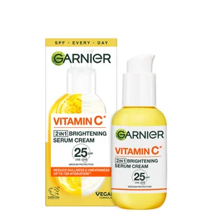 Garnier Vitamin C Serum Cream with 20% Vitamin C and SPF25 przeciwsłoneczny krem-serum z witaminą C 50 ml - undefined undefined