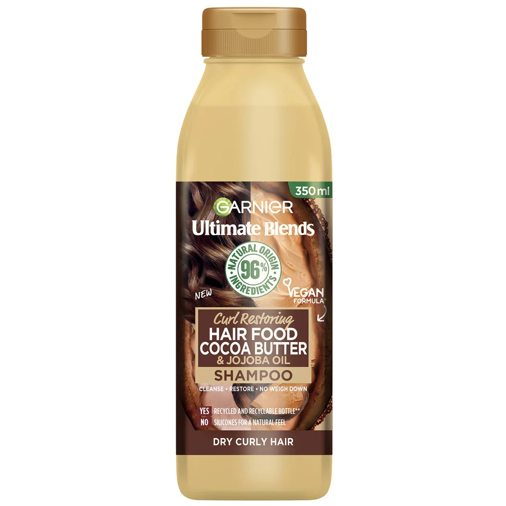 Garnier Ultimate Blends Cocoa Butter Shampoo for Dry, Curly Hair szampon do włosów suchych, kręconych 350 ml Zdjęcie 1