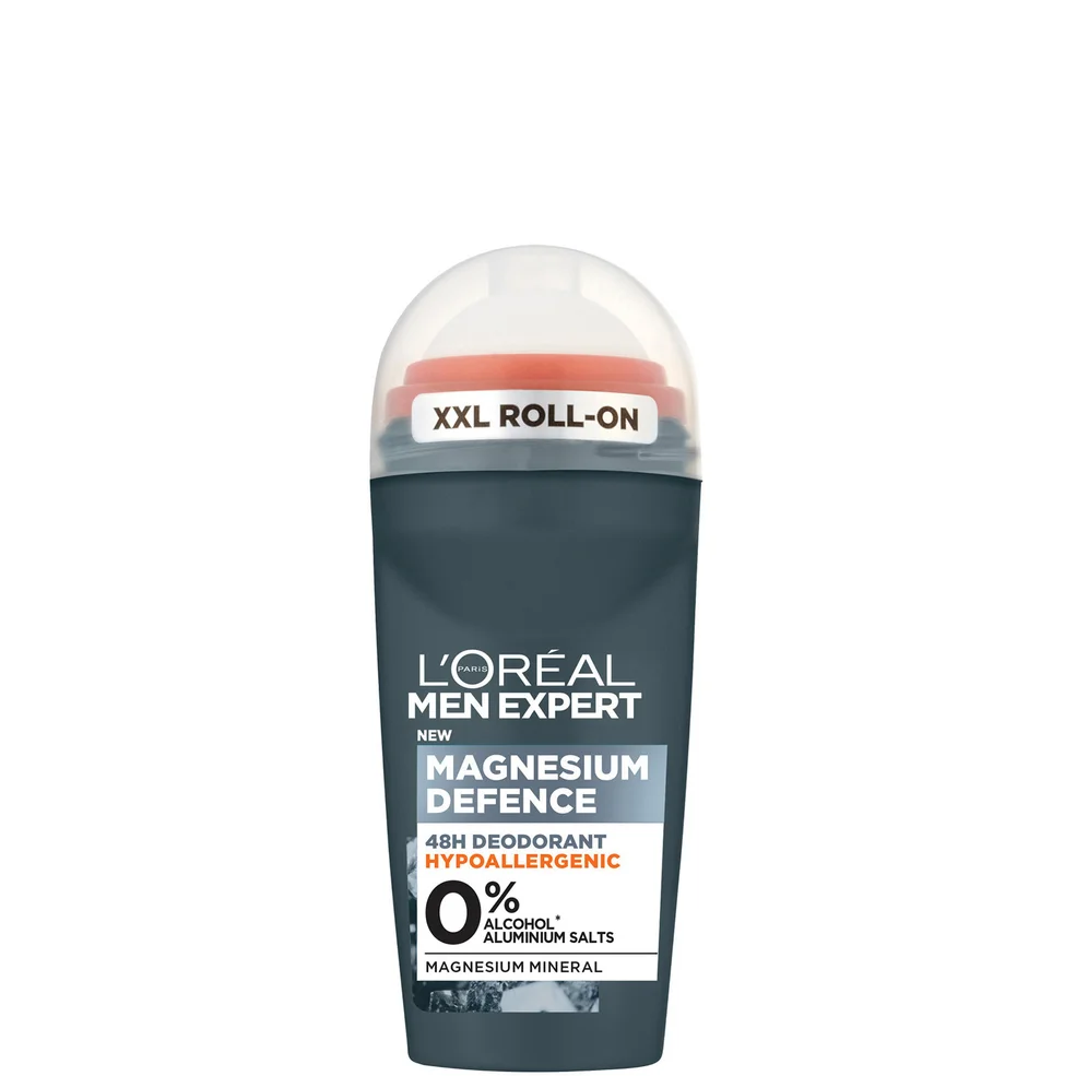 L'Oréal Paris Men Expert Magnesium Defence Hypoallergenic 48 Hour Roll-On Deodorant hypoalergiczny dezodorant dla mężczyzn 50 ml Zdjęcie 1