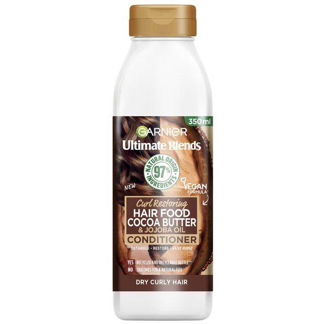 Garnier Ultimate Blends Cocoa Butter Conditioner for Dry, Curly Hair odżywka do włosów suchych, kręconych 350 ml