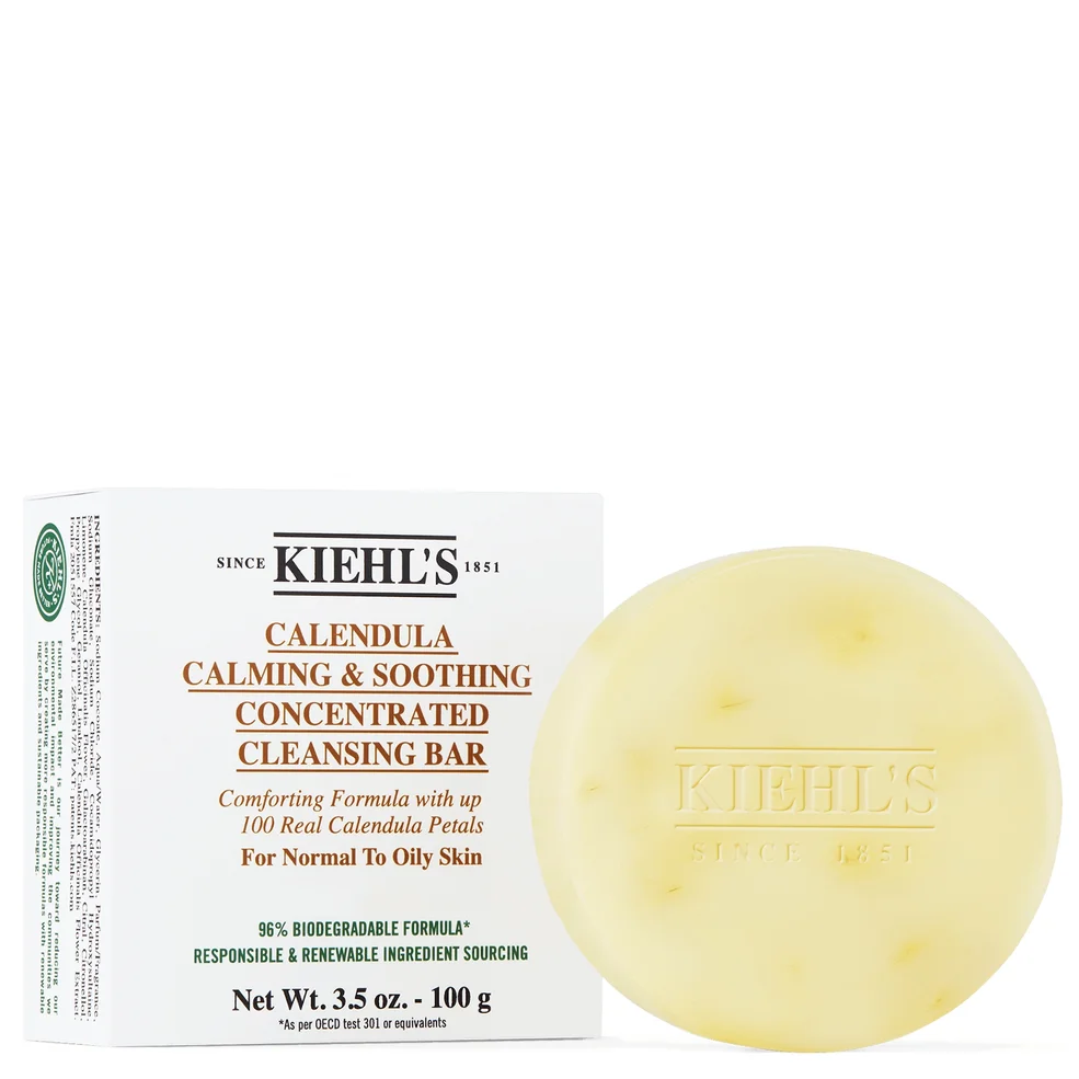 Kiehl's Calendula Calming and Soothing Concentrated Cleansing Bar 100g Zdjęcie 1