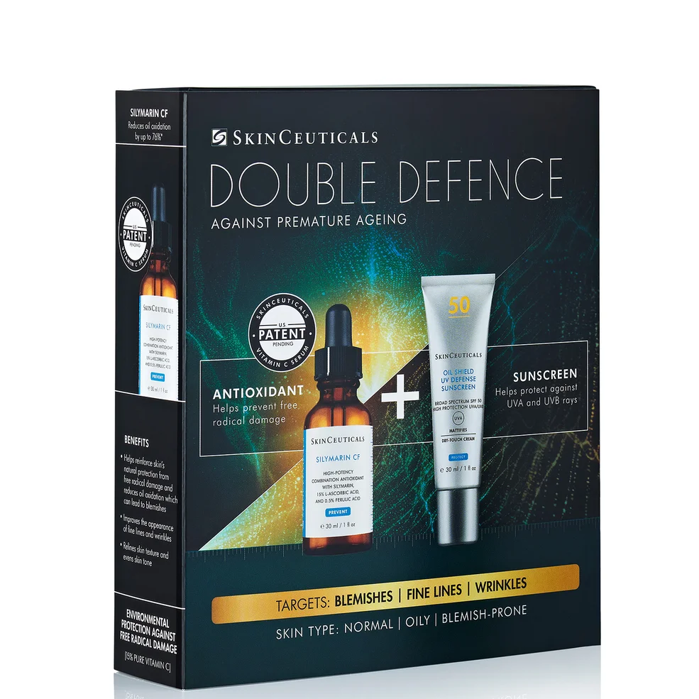 SkinCeuticals Double Defence Silymarin CF Kit for Oily/Blemish-Prone Skin zestaw do cery tłustej / skłonnej do wyprysków Zdjęcie 1