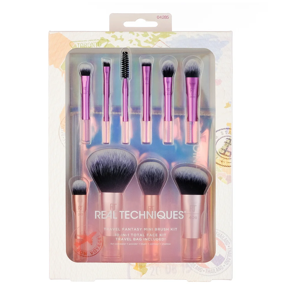Real Techniques Travel Fantasy Mini Brush Set minizestaw podróżny pędzli Zdjęcie 1