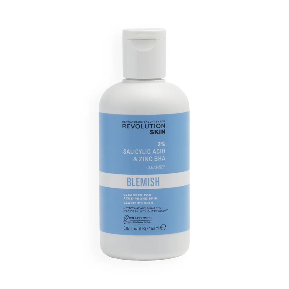 Revolution Skincare 2% Salicylic Acid and Zinc BHA Anti Blemish Cleanser Zdjęcie 1