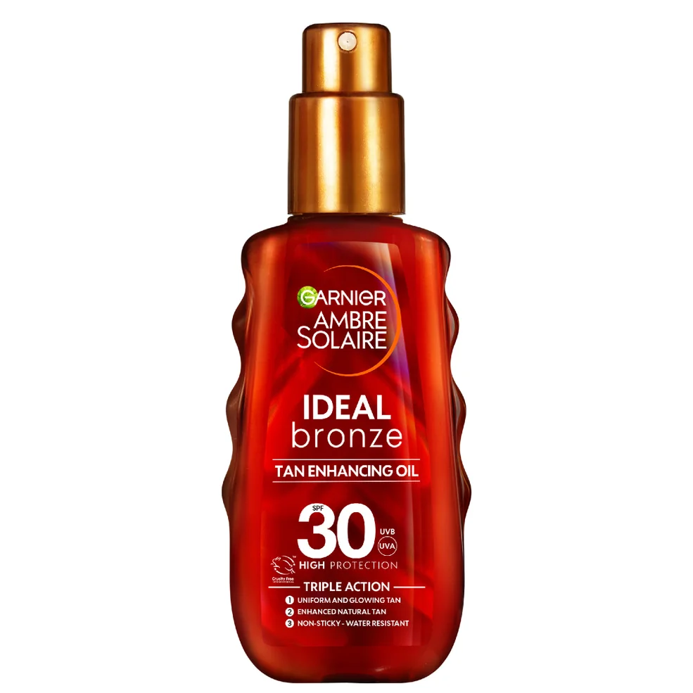 Garnier Ambre Solaire Ideal Bronze Protective Oil SPF30 Sun Cream Spray przeciwsłoneczny krem w sprayu 150 ml Zdjęcie 1