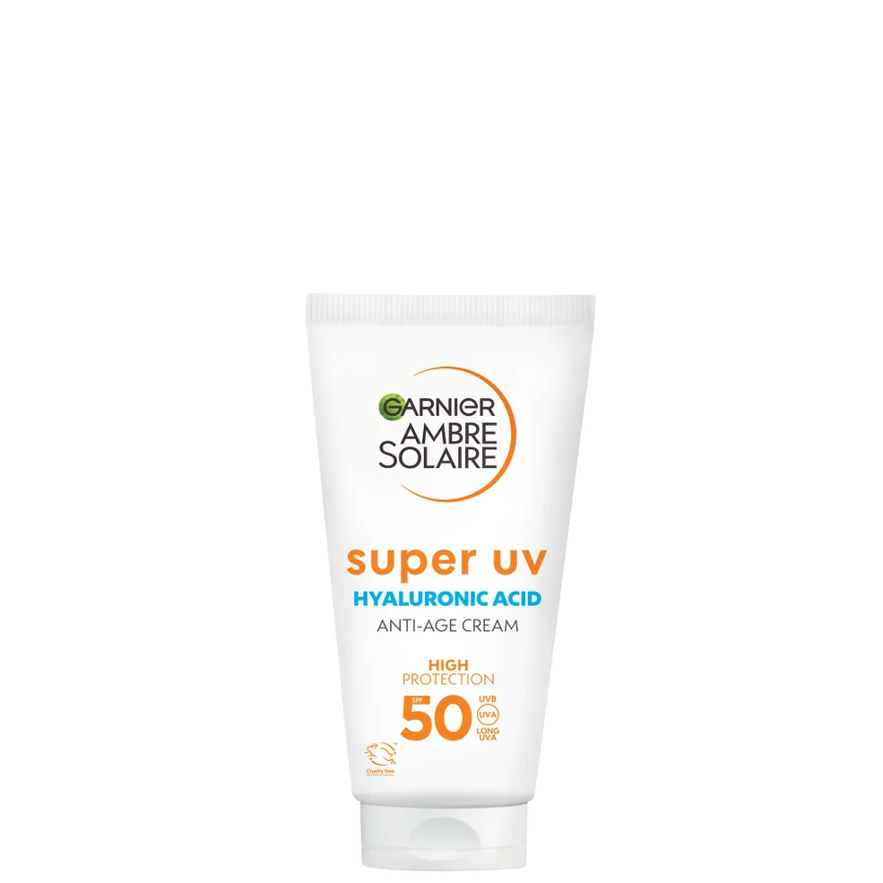 Garnier Ambre Solaire Anti-Age Super UV Face Protection SPF50 Cream przeciwsłoneczny krem przeciwstarzeniowy 50 ml Zdjęcie 1