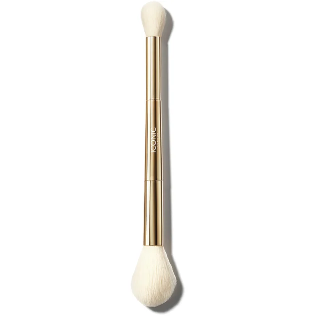 ICONIC London Highlight and Blush Duo Brush pędzel do rozjaśniacza i pędzel do różu