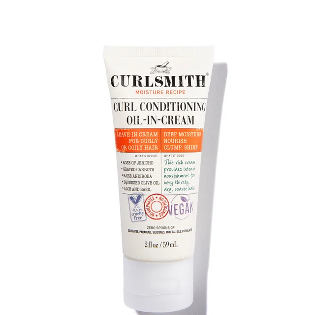 Curlsmith Curl Conditioning Oil-in-Cream Travel Size odżywczy krem z oliwką do włosów kręconych 59 ml