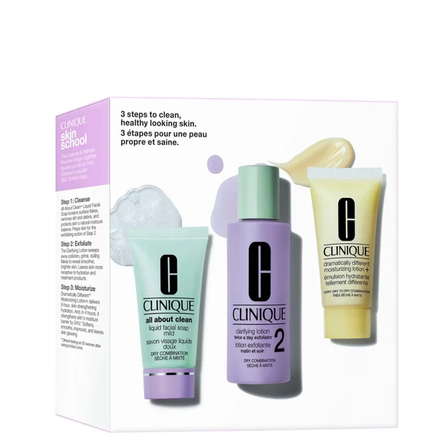 Clinique 3 Step Skin Type 2 Mini Kit minizestaw pielęgnacyjny do skóry