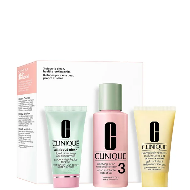 Clinique 3 Step Skin Type 3 Mini Kit minizestaw pielęgnacyjny do skóry