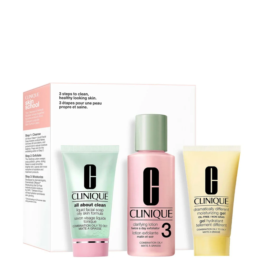 Clinique 3 Step Skin Type 3 Mini Kit minizestaw pielęgnacyjny do skóry Zdjęcie 1