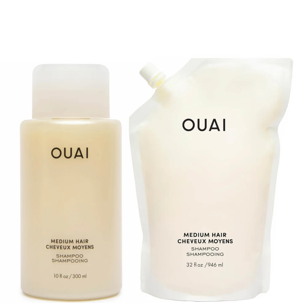 OUAI Medium Shampoo and Refill Bundle Zdjęcie 1