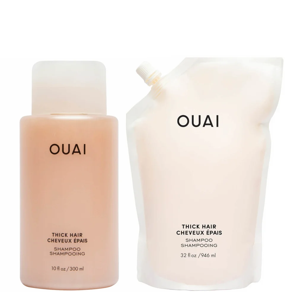 OUAI Thick Shampoo and Refill Bundle Zdjęcie 1