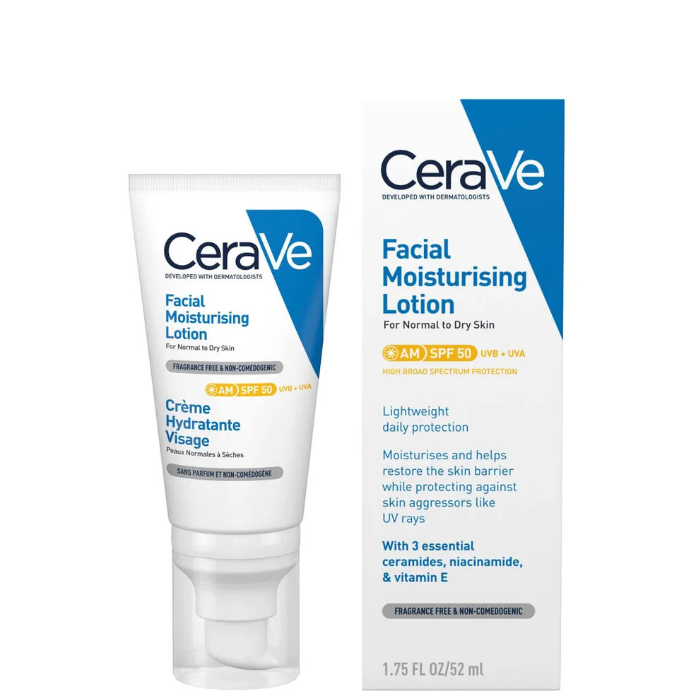 CeraVe AM Facial Moisturising Lotion SPF50 for Normal to Dry Skin 52ml Zdjęcie 1