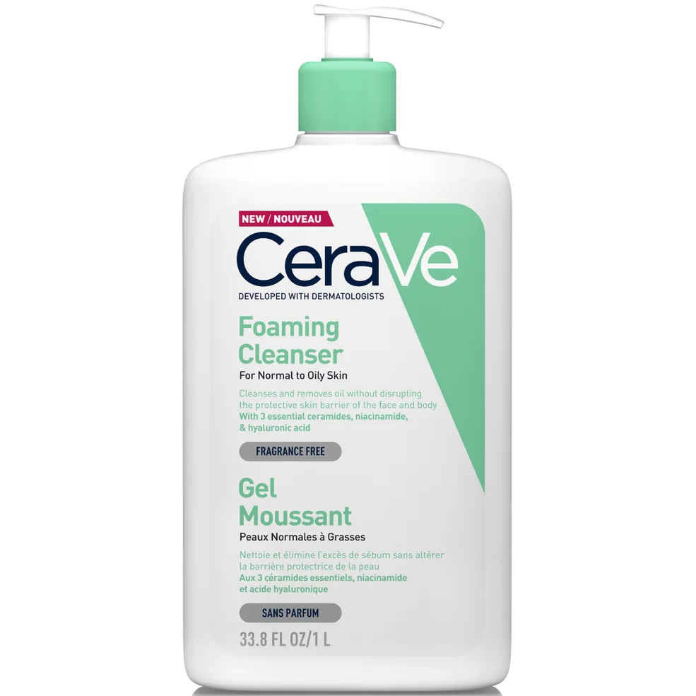 CeraVe Foaming Cleanser with Niacinamide for Normal to Oily Skin 1000ml Zdjęcie 1