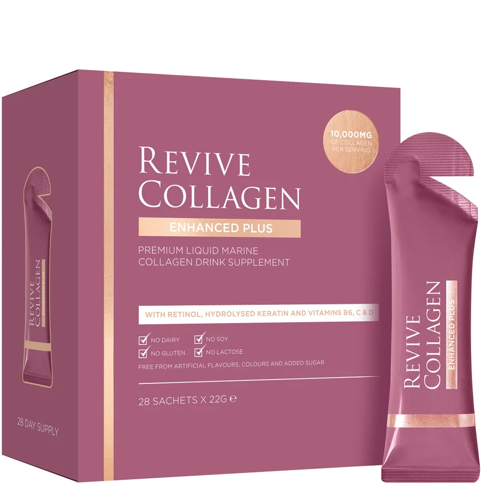 Revive Collagen Enhanced Plus 10,000mgs Liquid Hydrolysed Marine Collagen Sachet (28 Day) Zdjęcie 1