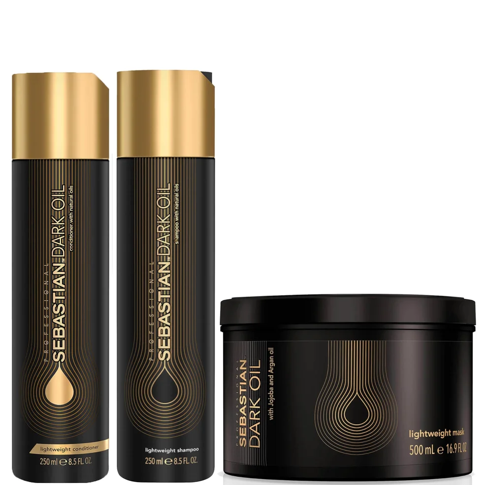 Sebastian Professional Dark Oil Shampoo, Conditioner and Mask Regime Bundle Zdjęcie 1