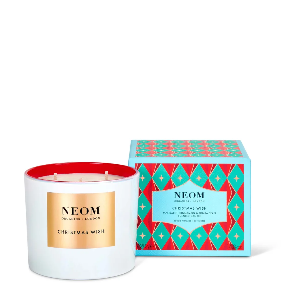 NEOM Christmas Wish 3 Wick Candle 420g Zdjęcie 1