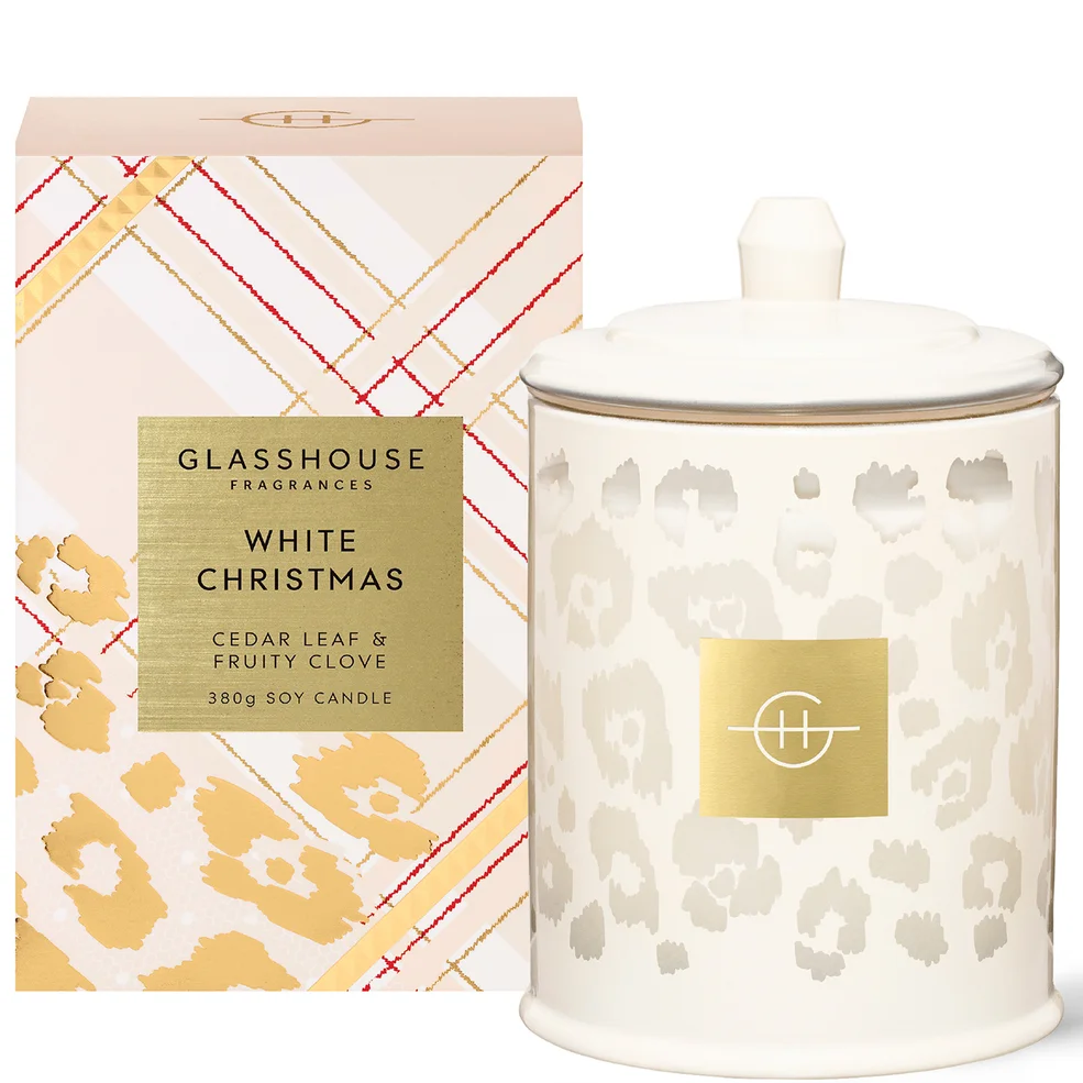 Glasshouse Fragrances Christmas - White Christmas Candle 380g Zdjęcie 1