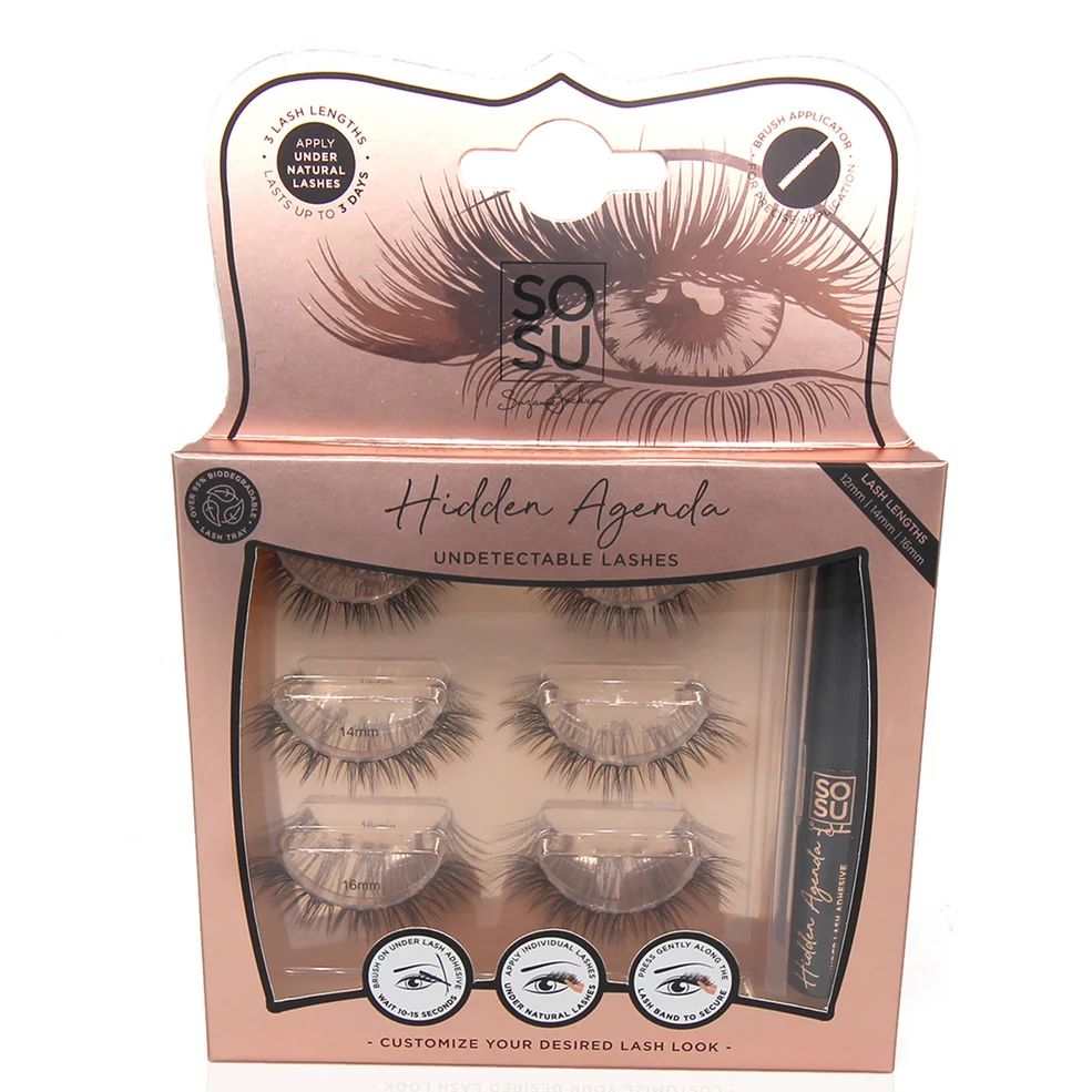 SOSU Cosmetics Hidden Agenda Undetectable Lashes Longer Lengths Zdjęcie 1
