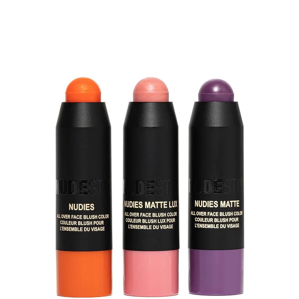 NUDESTIX Trendy Blush Kit 3-Piece Mini Kit minizestaw różów do policzków Zdjęcie 1