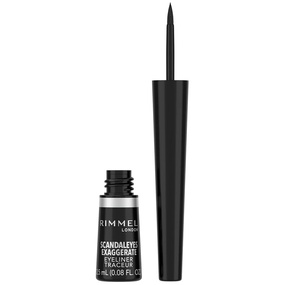 Rimmel London Exaggerate Liquid Eyeliner eyeliner w płynie– 01 – czarny, 2,5 ml Zdjęcie 1