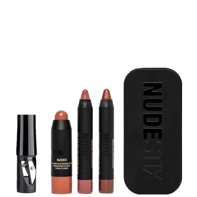 NUDESTIX Sunkissed Nudes Mini 3 PC Kit minizestaw sztyftów rozświetlających
