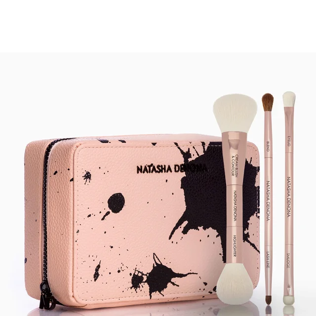 Natasha Denona Travel Brush Set and Makeup Pouch torba podróżna na pędzle i kosmetyki