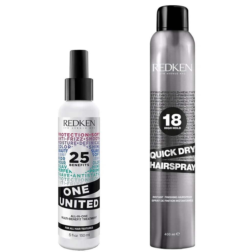 Redken Styling One United and Quick Dry Hair Spray Bundle Zdjęcie 1