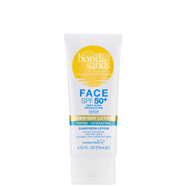 Bondi Sands SPF 50+ Fragrance Free 3 Star Hydrating Tinted Face Lotion przeciwsłoneczny, nawadniający lotion do twarzy 75 ml