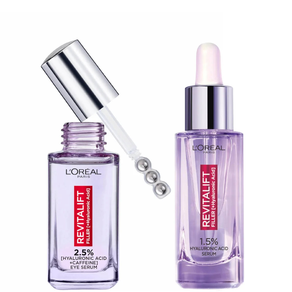 L'Oréal Paris Hydration Heroes Face and Eye Serum Duo with Hyaluronic Acid and Caffeine Zdjęcie 1