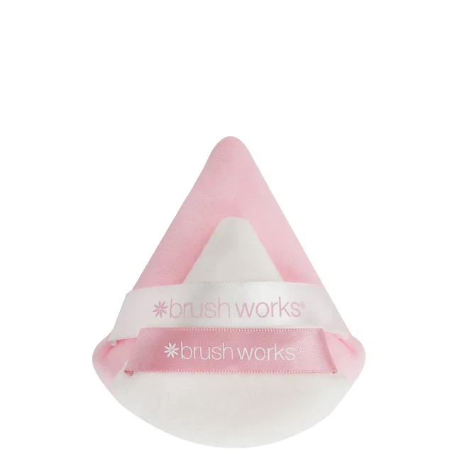 brushworks Triangle Powder Puff Duo zestaw 2 trójkątnych puszków do pudru