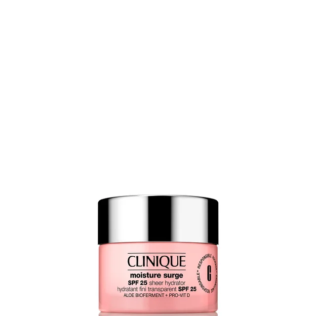 Clinique Moisture Surge SPF25 Sheer Hydrator przeciwsłoneczny, przezroczysty produkt nawadniający 30 ml
