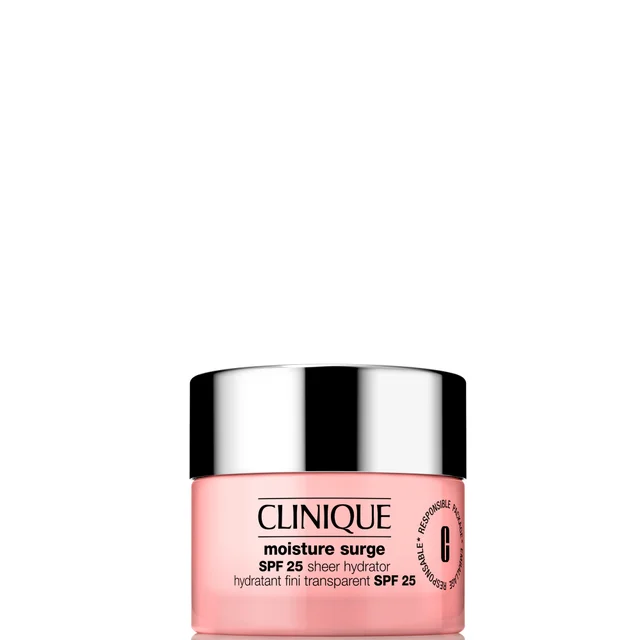 Clinique Moisture Surge SPF25 Sheer Hydrator przeciwsłoneczny, przezroczysty produkt nawadniający 50 ml