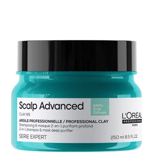 L'Oréal Professionnel Serié Expert Scalp Advanced Anti-Oiliness 2-in-1 Deep Purifier Clay Hair Mask maska 2 w 1 do włosów 250 ml - undefined undefined