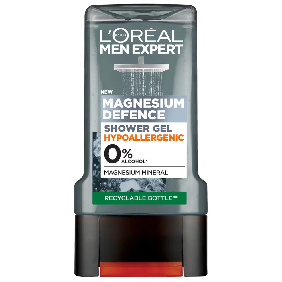 L'Oréal Paris Men Expert Magnesium Defence Hypoallergenic Shower Gel for Sensitive Skin żel pod prysznic 300 ml Zdjęcie 1