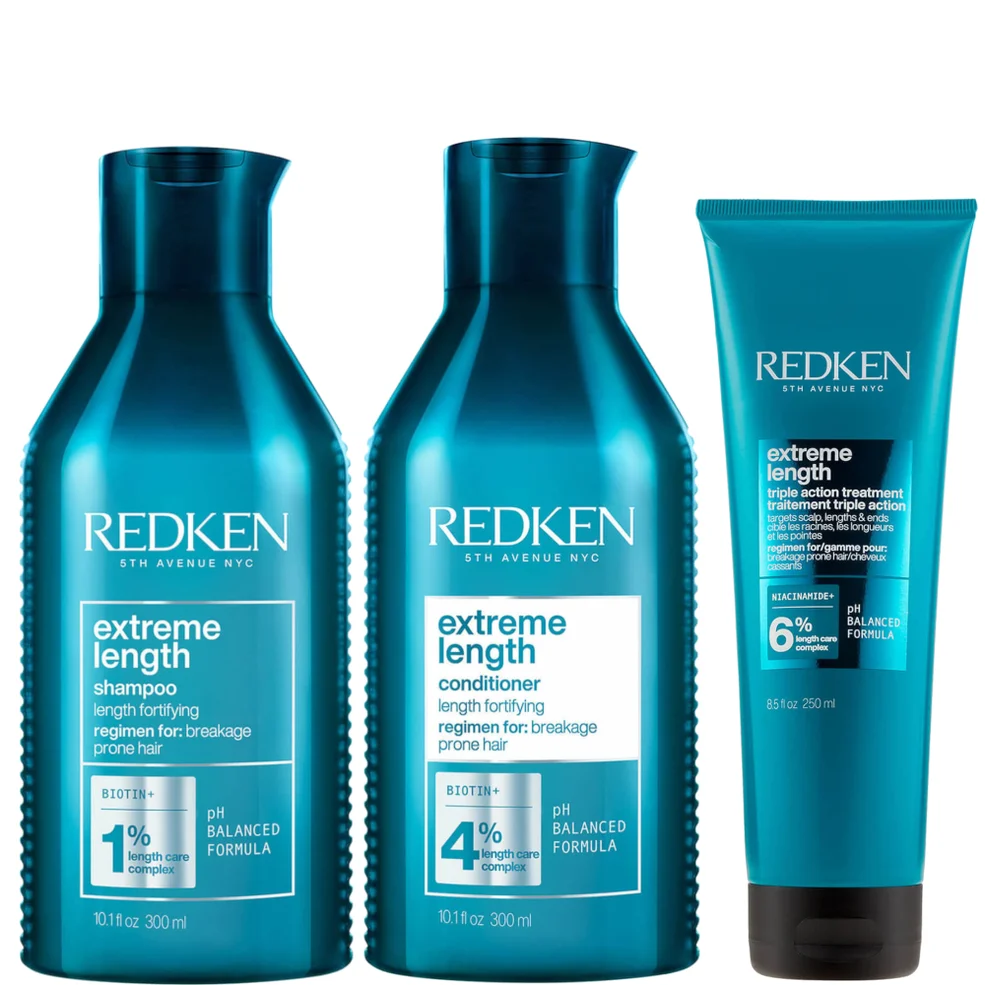 Redken Extreme Length Shampoo, Conditioner and Triple Action Treatment Mask Trio Bundle Zdjęcie 1