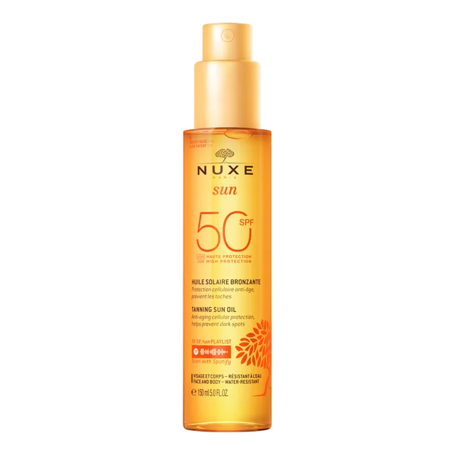 NUXE Face and Body Tanning Sun Oil High Protection SPF 50 olejek z samoopalaczem do twarzy i ciała 150 ml