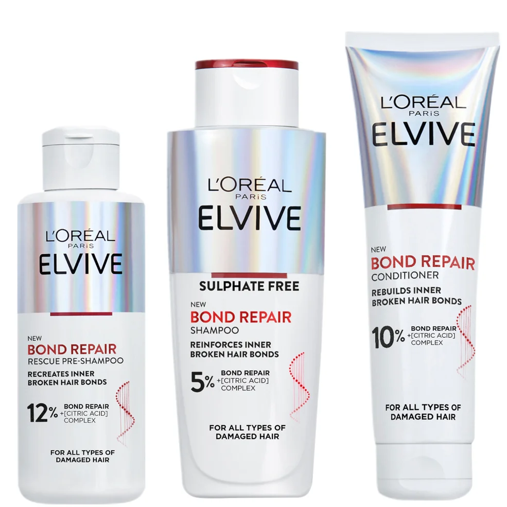 L’Oréal Paris Elvive Bond Repair 3 Step Routine Bundle For Damaged Hair Zdjęcie 1