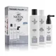 NIOXIN 3-Part System 1 Trial Kit for Natural Hair with Light Thinning zestaw 3 produktów do pielęgnacji włosów