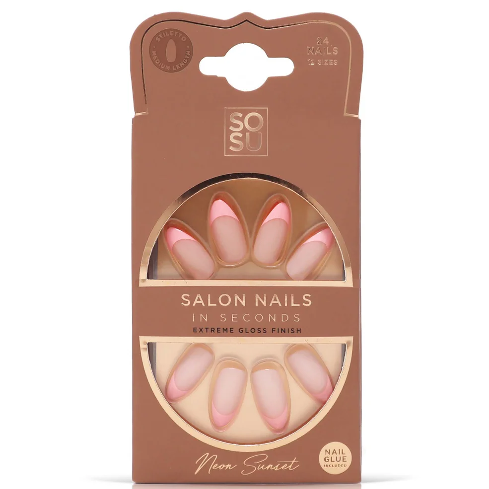 SOSU Cosmetics False Nails - Neon Sunset Zdjęcie 1
