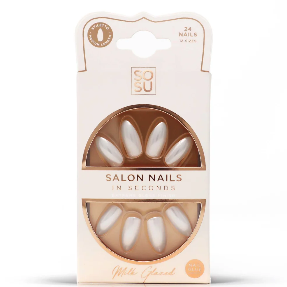 SOSU Cosmetics Glazed False Nails - Milk Zdjęcie 1